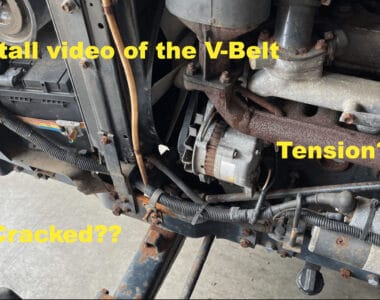 Replacing a V-belt | For every Iseki, Kubota, Yanmar, Hinomoto the same process?