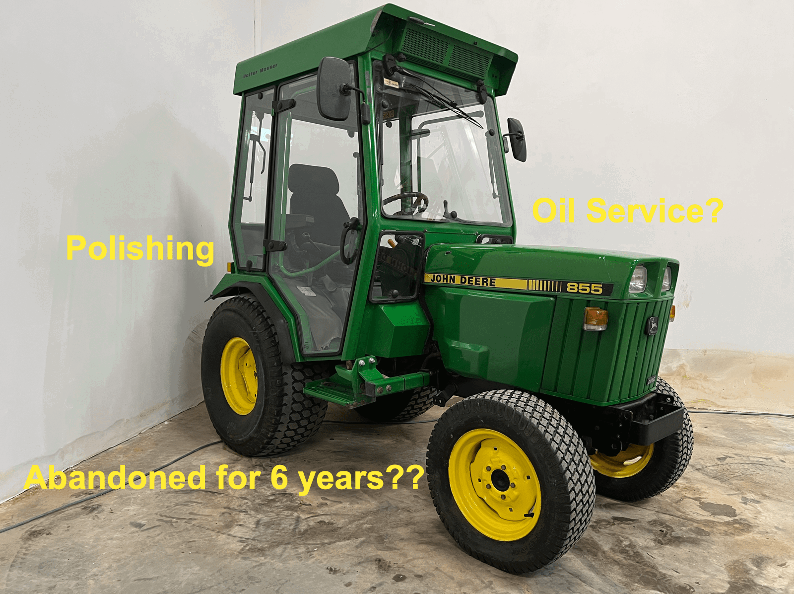 John Deere 855 mini tractor to replace Iseki – What’s the difference between a Japanese and American, anyway?
