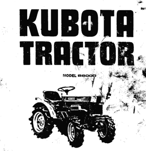 Manuel Kubota B6000 | Zen-noh ZB6000