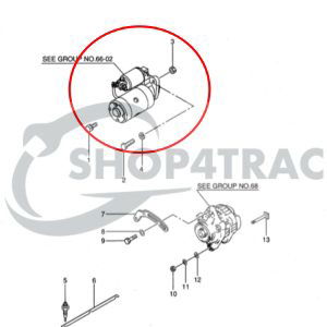Startmotor Mitsubishi S3L | S3L2 | Caterpillar | Solé Diesel | Shop4Trac