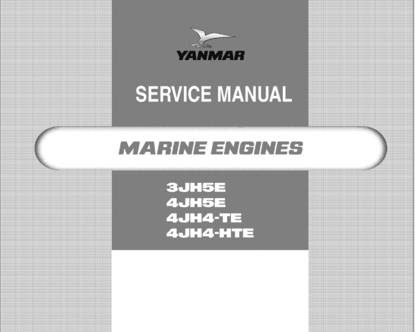 Manual - Service Book - Tightening Torques Yanmar 3JH5E | 4JH5E | 4Jh4TE | 4JH4-HTE